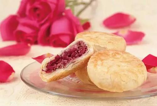 云南特产经典玫瑰花饼传统酥 玫瑰鲜花饼云南特产五种口味