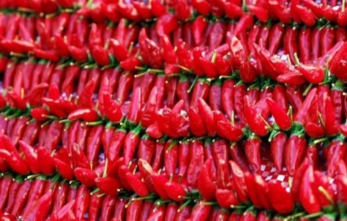 红色干辣椒整条的江西特产 江西最有名的辣椒