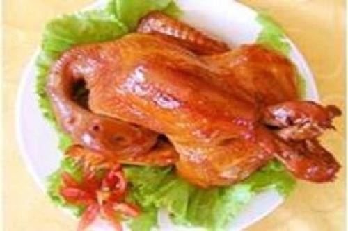 汶上特产烤鸡视频 山东汶上特产芦花烧鸡