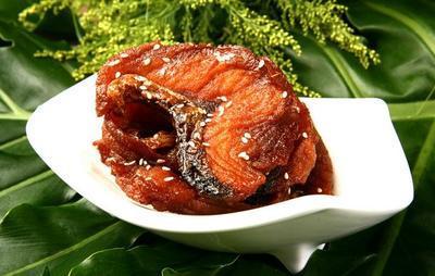 上海特产熏鱼块 上海特产熏鱼即食菜单图片