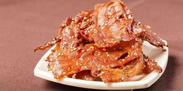 坡子街特产店里的牛肉脯 广州好吃的猪肉脯推荐
